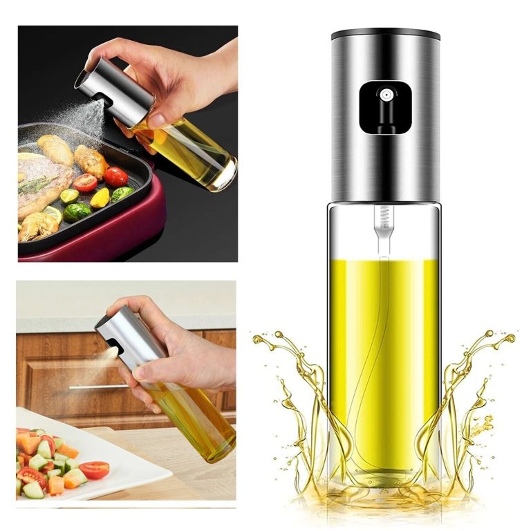 100ml Oil Spray Bottle – Glass Kitchen & BBQ Dispenser