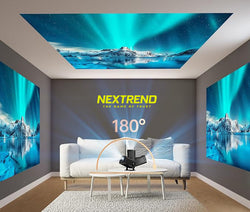 Living room with a large screen displaying a scenic view, featuring the brand 'Nextrend'.
NexTrend UAE Cash on Delivery