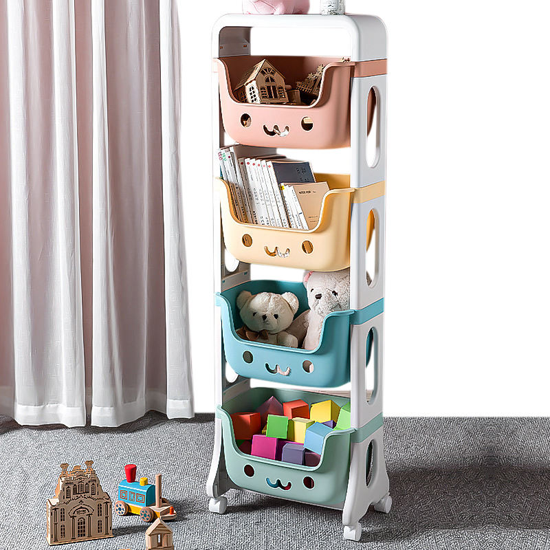 Children's toy storage shelf with animal face design against a white curtain background
NexTrend UAE Cash on Delivery