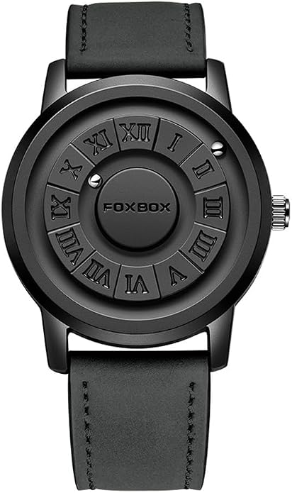Magnetic ball watch Roman numeral dial front view