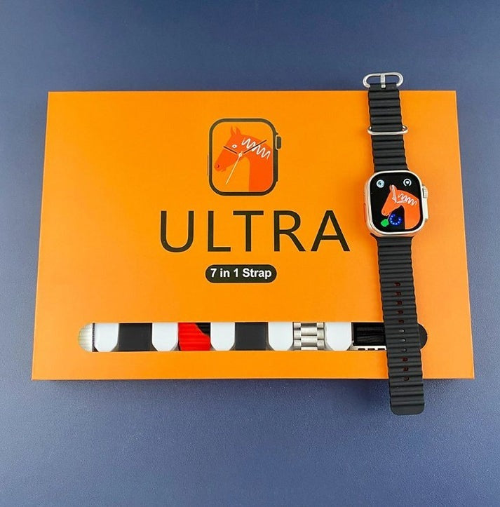 Ultra smartwatch package with seven interchangeable straps